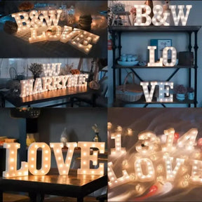 1pcs Led Alphabet Battery Operated All Led Letter A To Z For Night Lights Wedding Birthday Party For Room And Decoration Using Without Electricity