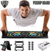 9 in1 Foldable Push Up Board Multi Functional Body Building Fitness
