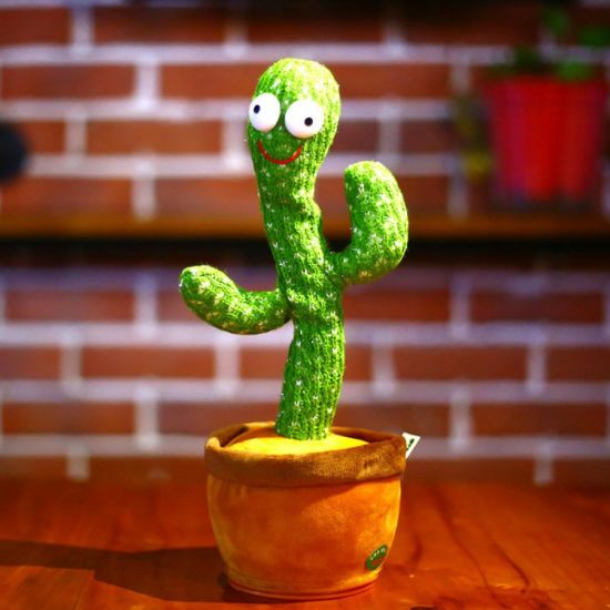 Dancing Cactus Toy, Talking Tree Cactus Plush Toy Without Box & Without Hat
