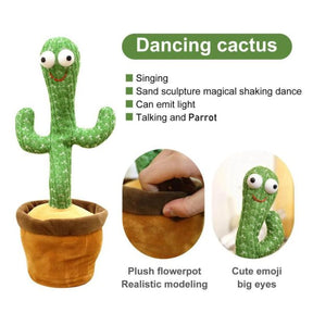 Dancing Cactus Toy, Talking Tree Cactus Plush Toy Without Box & Without Hat