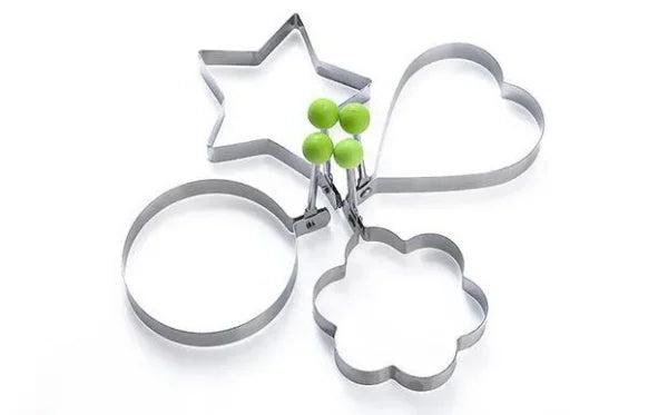 Egg Shaper Kitchen Tools Star, Heart, Round, Flower Shaped Stainless Steel – Pack Of 4