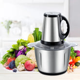 Electric Meat Chopper Stainless Steel Chopper Household Grinder Food Processor