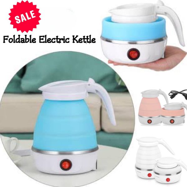 Foldable And Portable Teapot Water Heater Electric Kettle For Travel And Home Tea Pot Water Kettle Silica Gel Fast Water Boiling 600 ML