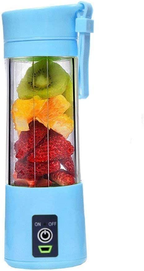 Juicer Portable Outdoor Juicing Cup Home Mini Cordless Crushed Ice Machine USB Charging Fruit Vegetable Blender (Random Color)