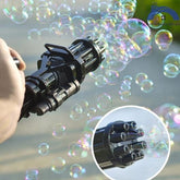 Automatic Soap Water Gatling Bubble Machine Children Indoor Outdoor Toy